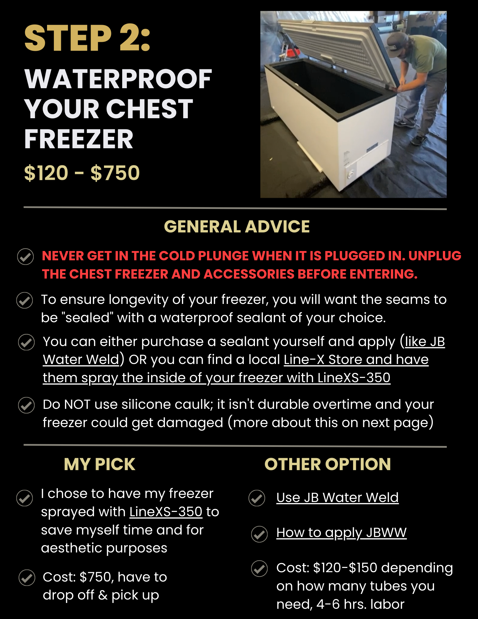So you want to build a DIY chest freezer ice bath?