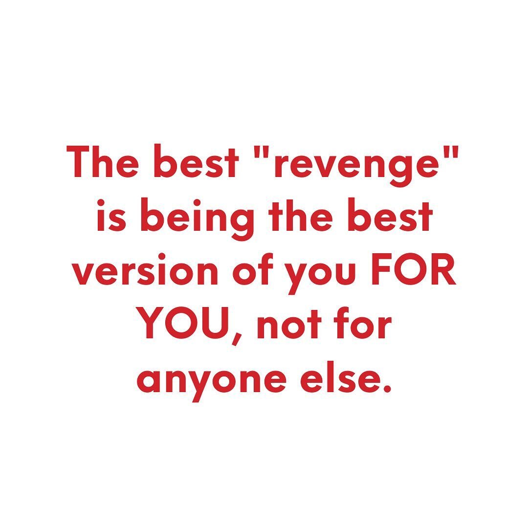 After a break up so many of us have the fantasy of wanting some sort of revenge on our ex. ⁣
⠀⠀⠀⠀⠀⠀⠀⠀⠀⁣
We want to get the &quot;revenge body&quot; to make them regret leaving us. ⁣
⠀⠀⠀⠀⠀⠀⠀⠀⠀⁣
We want to start dating someone sooner than them to show 