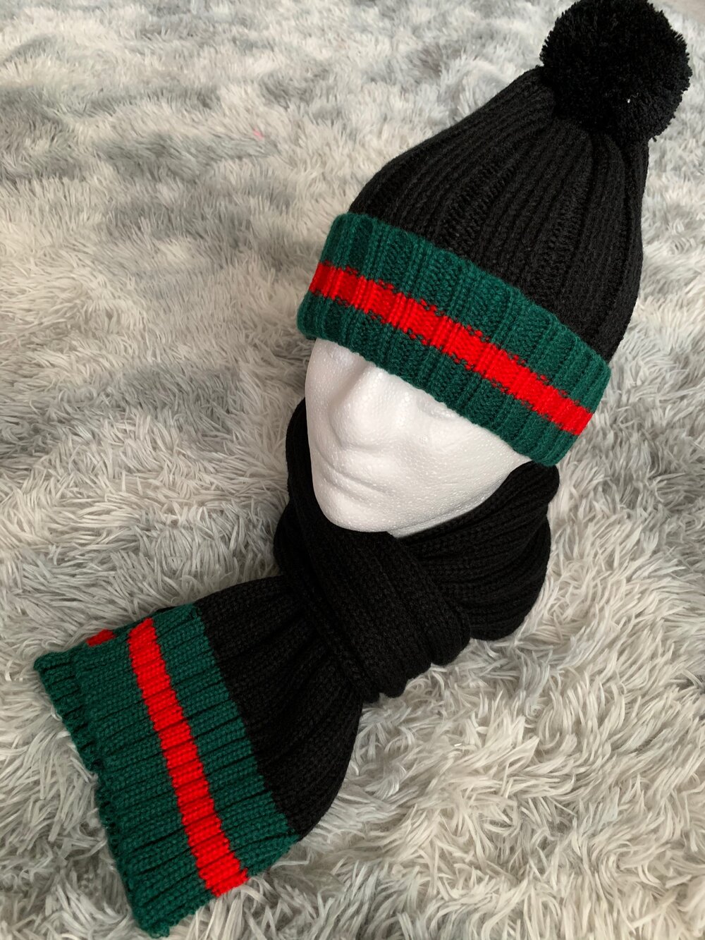 Designer Inspired Hat and Scarf — Boutique