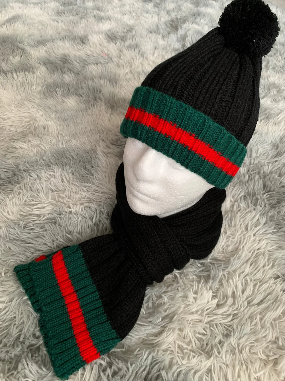 Hat and scarf set designer sales