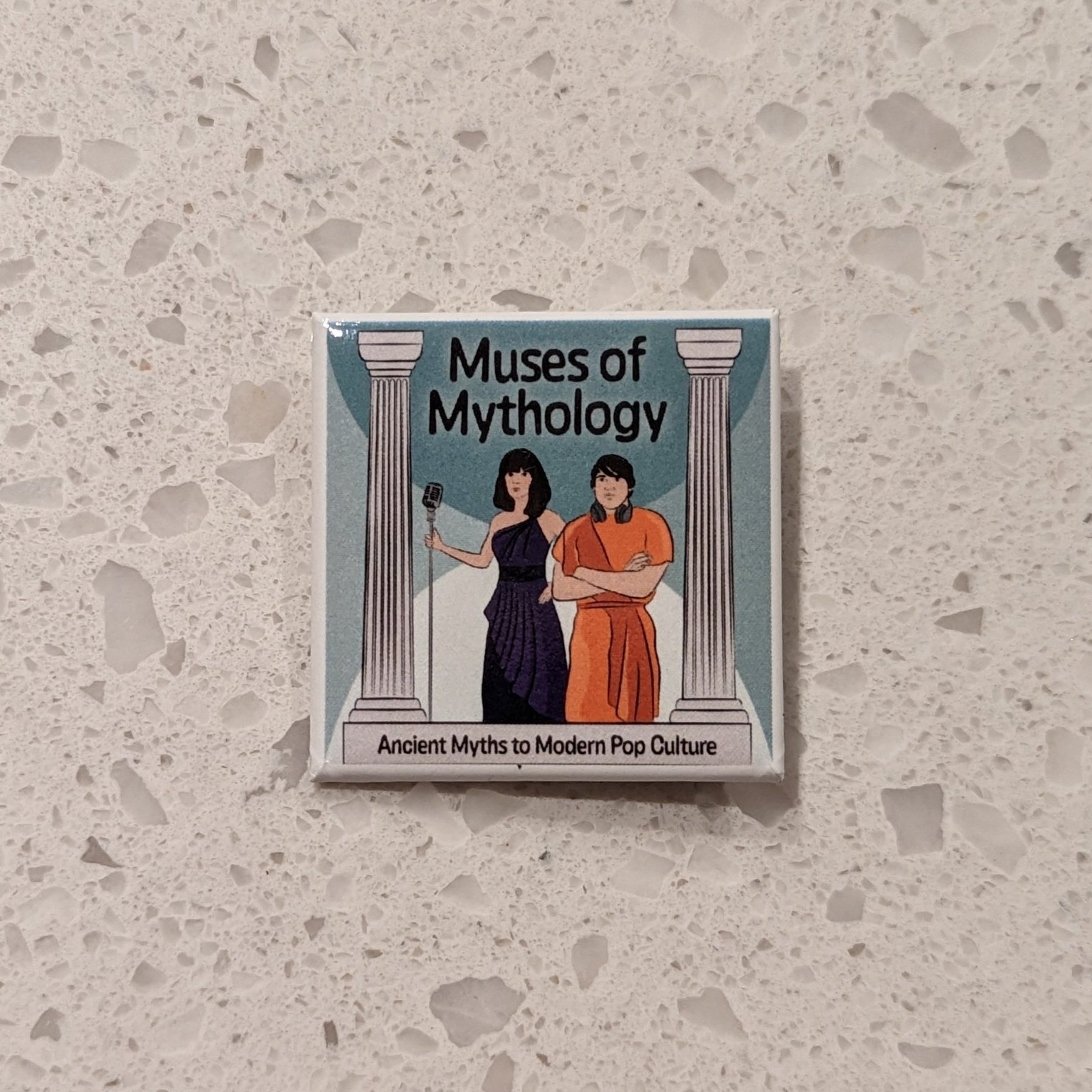 Muses of Mythology Button Pin