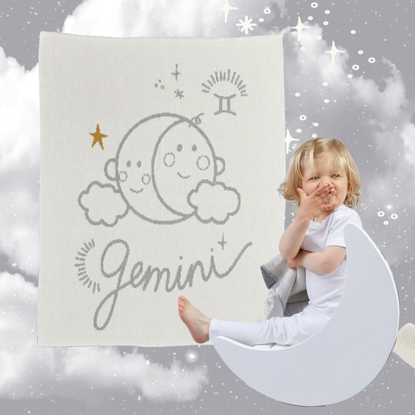 ✨GEMINI SEASON IS HERE!✨⁠ Happy Birthday to you!⁠
⁠
May 21 - Jun. 20⁠
Curious, comedic and social butterflies. There&rsquo;s never a dull moment with these outgoing little ones who never want to miss a thing!⁠
⁠
Gemini babes are playful and ever curi