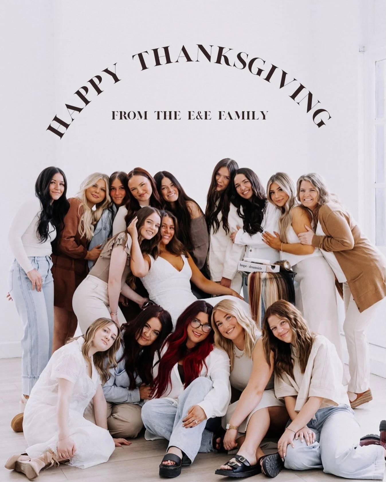 Happy Thanksgiving from your E&amp;E girls 🤎

We are so thankful for every single person that chooses to be with us, we hope you have such a safe and fulfilling holiday 🤎

#hair #ogdenhair #ogdensalon #ogdenhairstylist #ogdennails #ogdenlashes #ogd