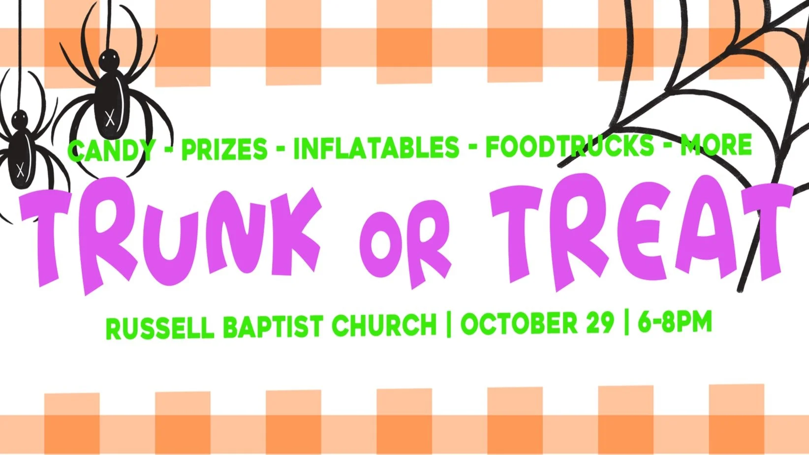 Trunk or Treat- October 29th