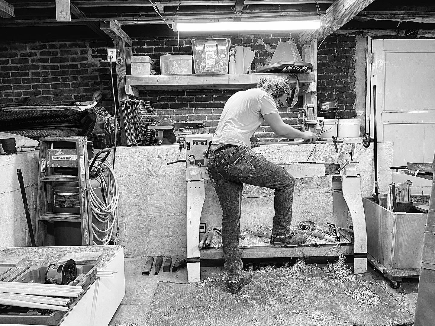 The back bends to the burden. 

Turning long, thin spindles is difficult so I must improvise. One down, 64 to go...when making a crib it should be a labor of love. 
.
.
.
#crib #finefurniture #furnituredesign #baby #maple #curlymaple #woodworking #wo