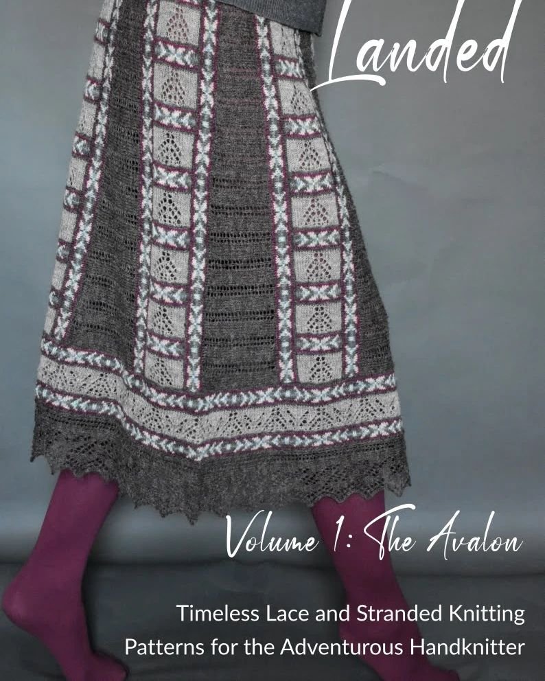 Landed, Volume 1 is here! I can't believe I can finally share this with you after all this time. The volume is available right away, and each week I'll be publishing a pattern in it individually, starting with the  Branch skirt shown on the cover. Li
