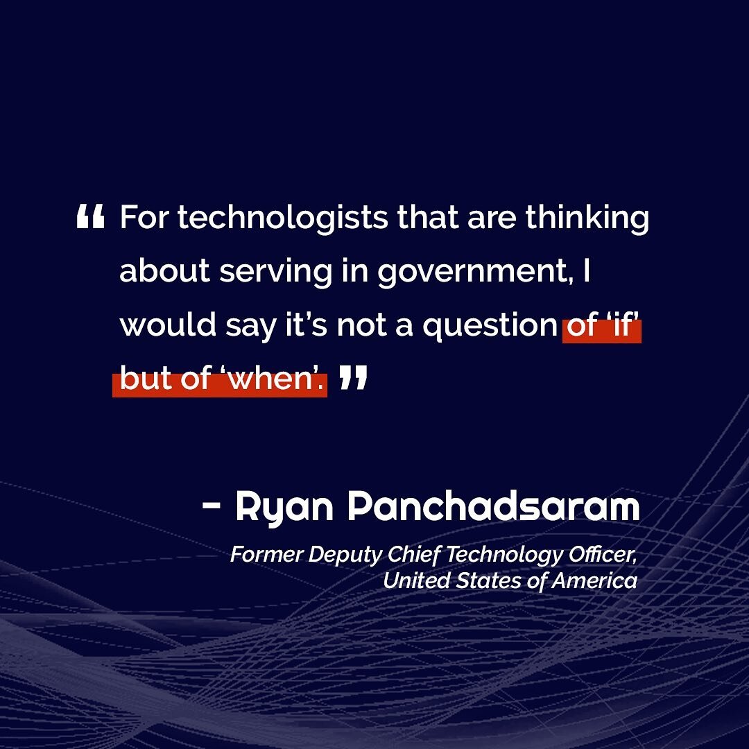 According to Ryan Panchadsaram, the best thing that can happen is for technologists to take a tour of duty (or multiple tours) in the public sector.

Follow us to learn more about the US of Tech movement.