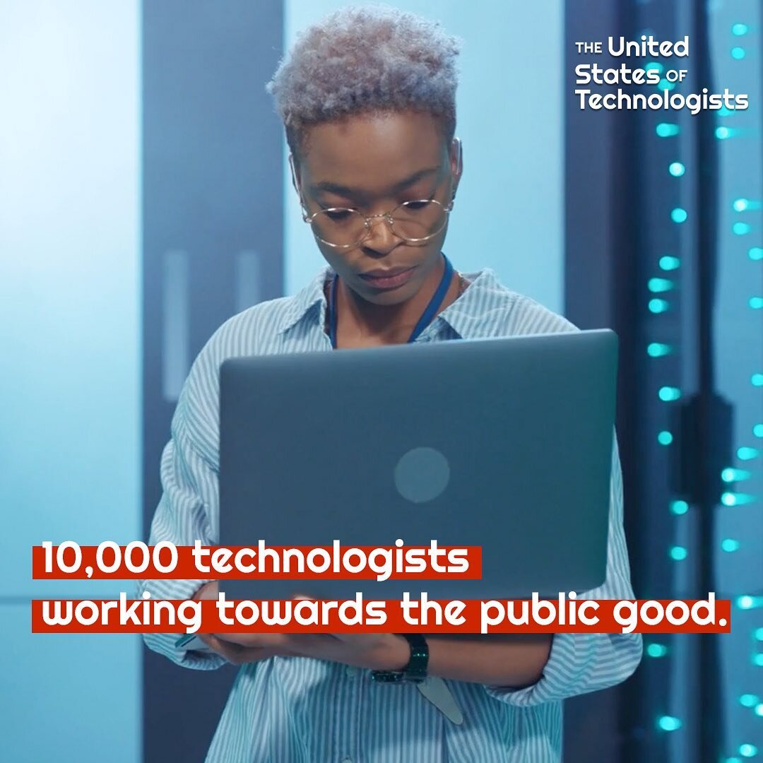 The United States of Technologists is on a mission to get 10,000 technologists into civic tech + vital government roles. Follow us to join the movement.