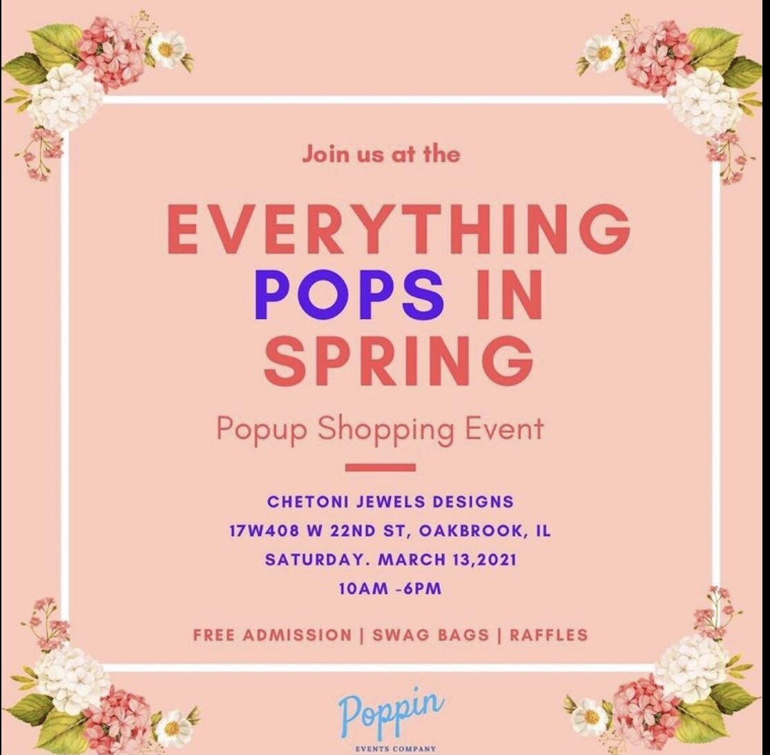 Come see us @poppingevents Spring pop up shop 💋❤️