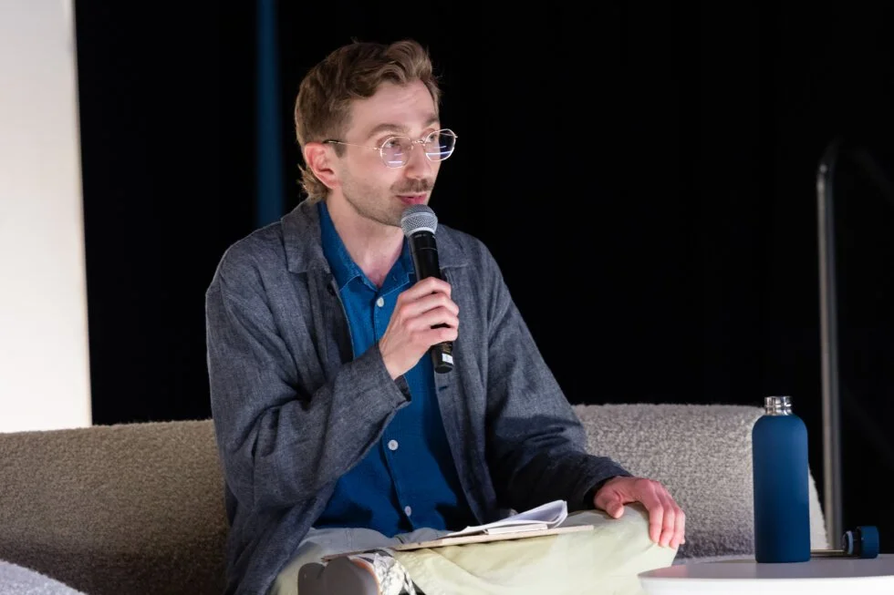 Eric Mutrie speaking (Image courtesy of Jenna Bascom Photography)