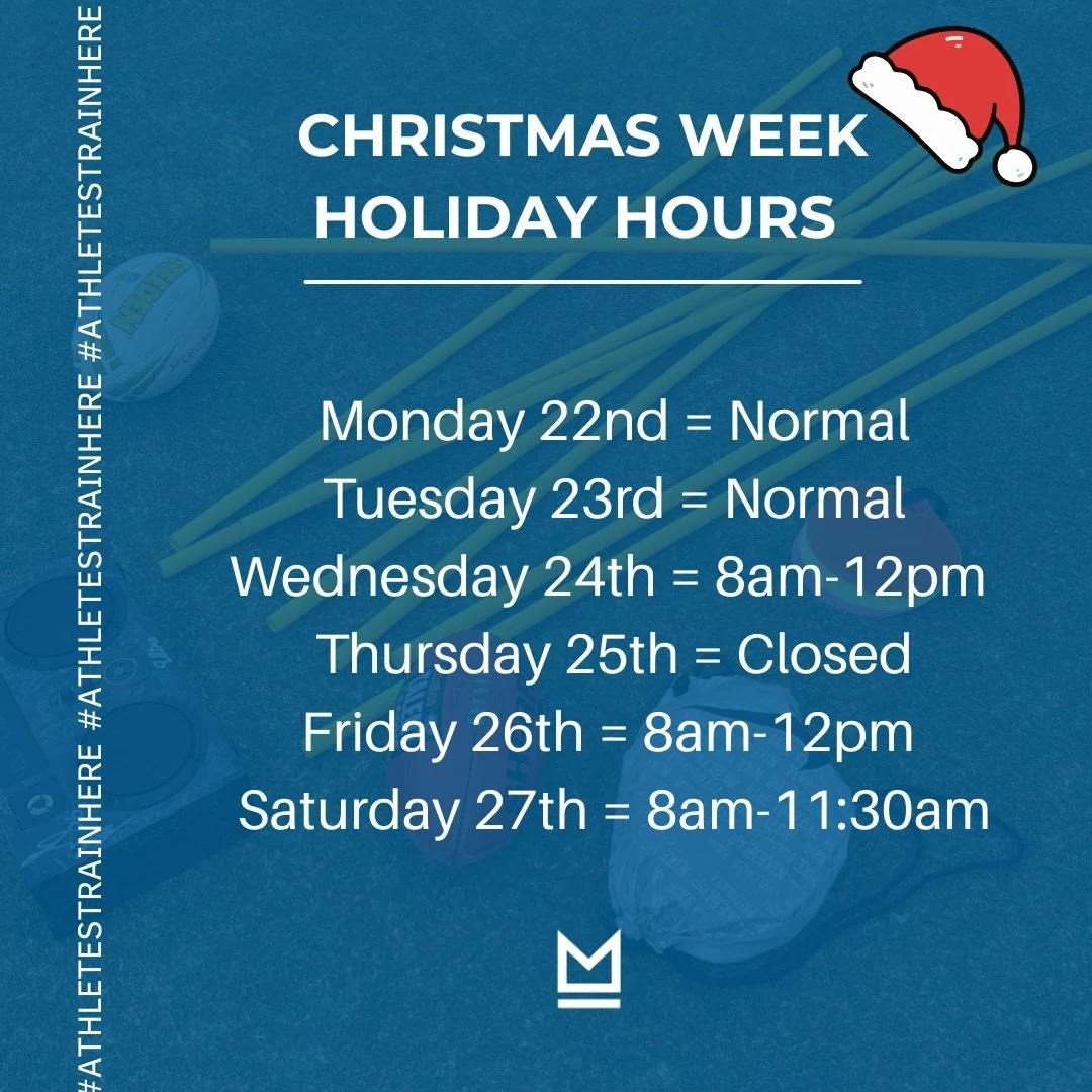 Christmas + New Year Hours 🎄 

No excuses see you at training, Team MFP 🔥

#teammfp #athletestrainhere