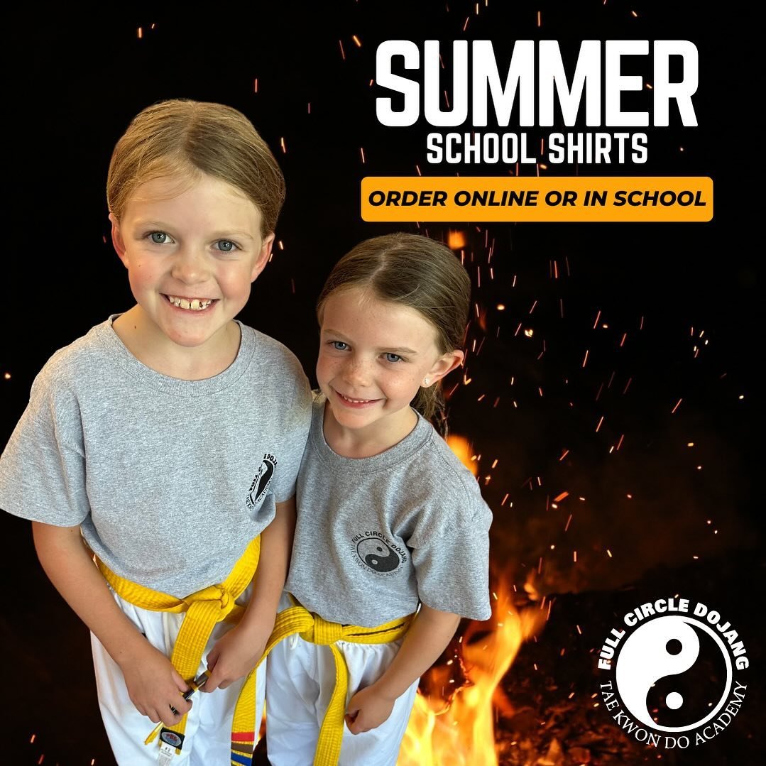 We&rsquo;re taking School Shirt Orders to prepare for the 🔥  weather!!! Don&rsquo;t be left out.  Order one online or in class.  Link in bio. 
*
Today&rsquo;s (Thursday) Schedule:
🥋Beginners 5:15-6:00
☯️Intermediate/Advanced 6:00-6:45
⚔️Black Belts