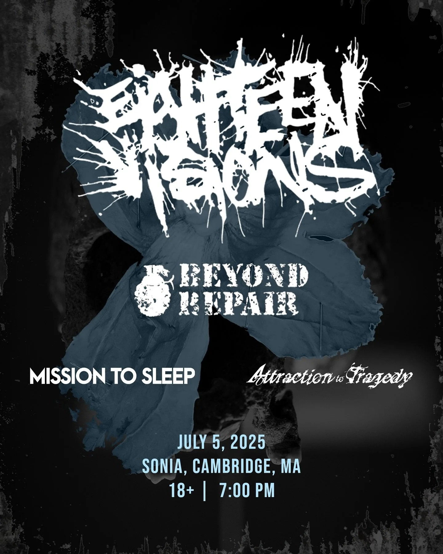 Just Announced: We&rsquo;ve been added as support for the legendary Eighteen Visions&rsquo; pit stop in Boston with Beyond Repair (og Throwdown) and Attraction to Tragedy. Ticket link in bio. Get rowdy.
.
@soniamideast 
@18v_official 
@beyondrepairoc