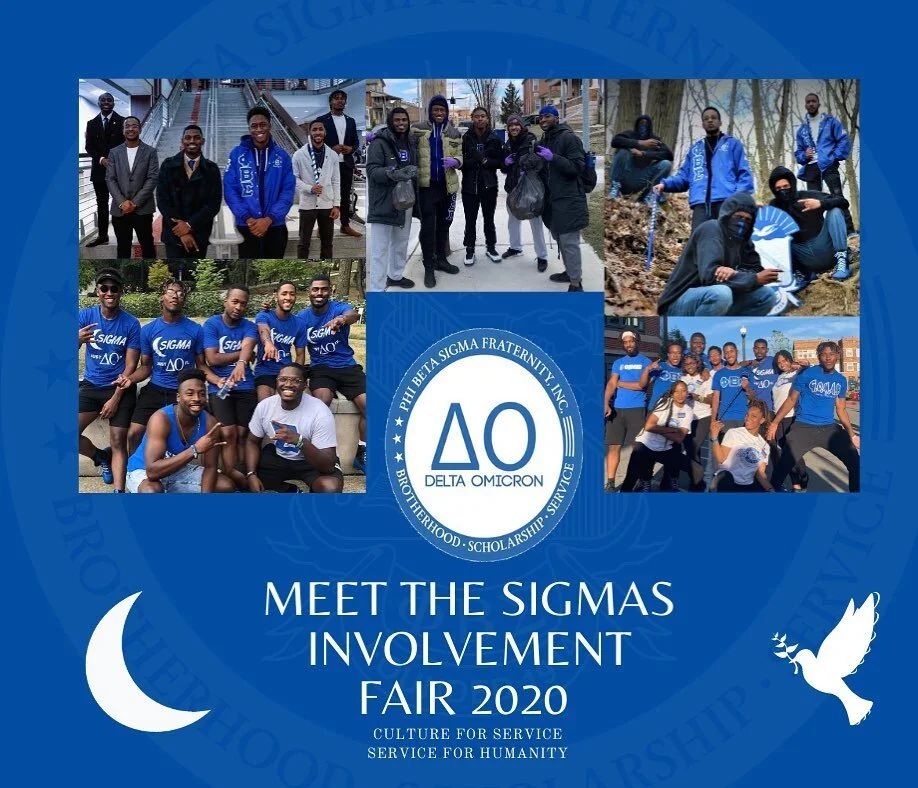 Come visit your favorite Sigmas at the Virtual Involvement Fair today from 4-7 🤘🏿#just&Delta;&Omicron;it
*Link in our bio*