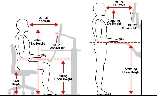 Why should you alternate between sitting and standing during your day?