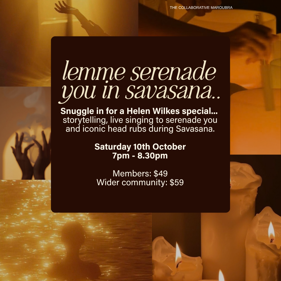 Lemme serenade you in Savasana..
