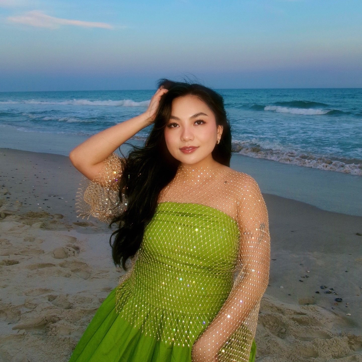 A mermaid washed ashore for the most important reason &mdash; her best friend is getting married 🐚💚 I&rsquo;ll return to the sea eventually. maybe.