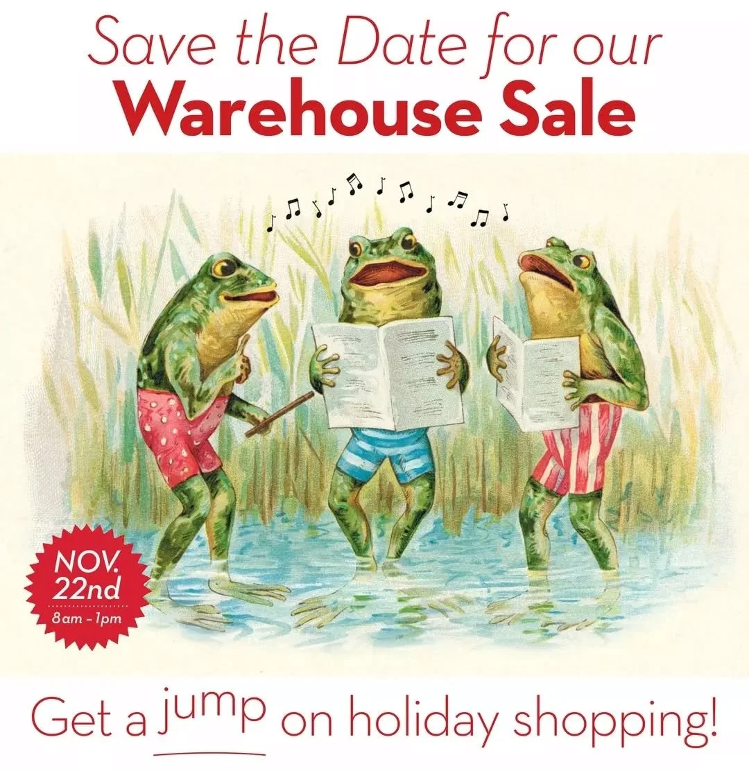 🎶It's the most wonderful tiiiiime of the yeeeear!🎶
Save the Date! Our Annual Warehouse Sale will be on Saturday, November 22nd at our South San Francisco Warehouse. More details to follow! 🔜