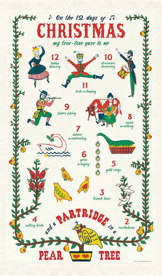 Cavallini & Co. Botanica Christmas Stickers — Two Hands Paperie