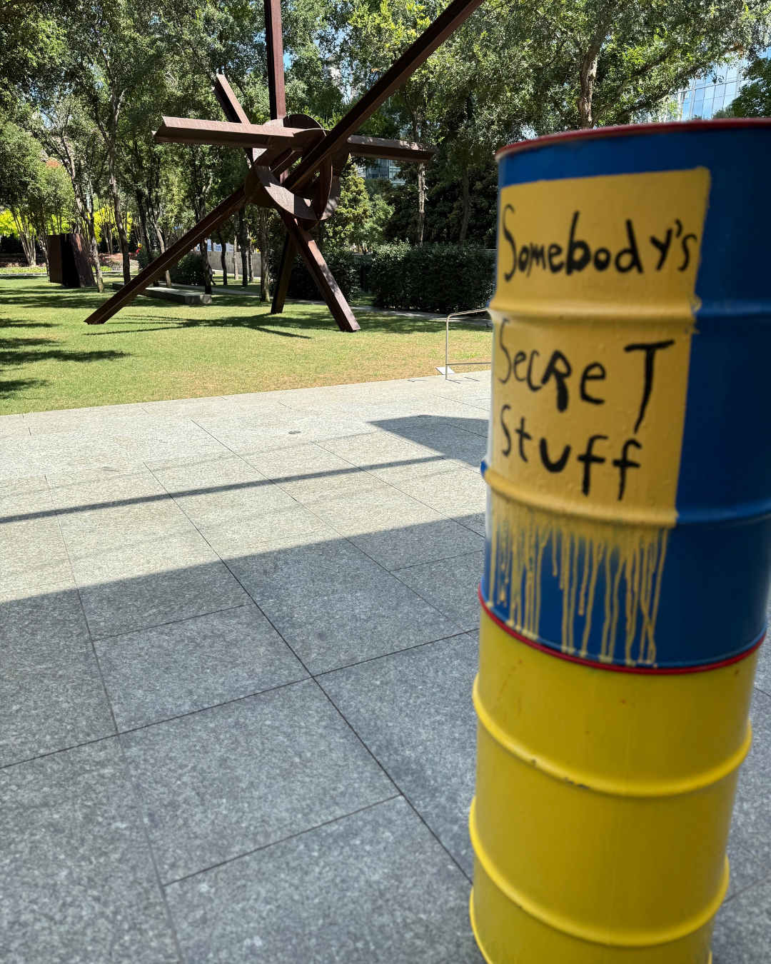 Somebody's Barrel Sculpture What is Your Why Blue.png