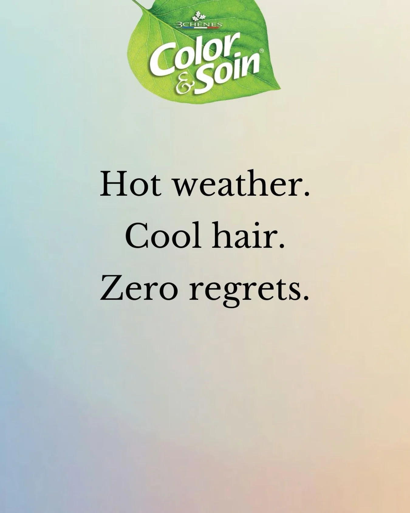 Summer calls for colour that feels light, fresh and effortless. 🍃☀️
Naturally caring colour for hair that loves the heat.

#ColorAndSoin #SummerHair #HealthyHair #NaturallyDyed #HairCareRoutine