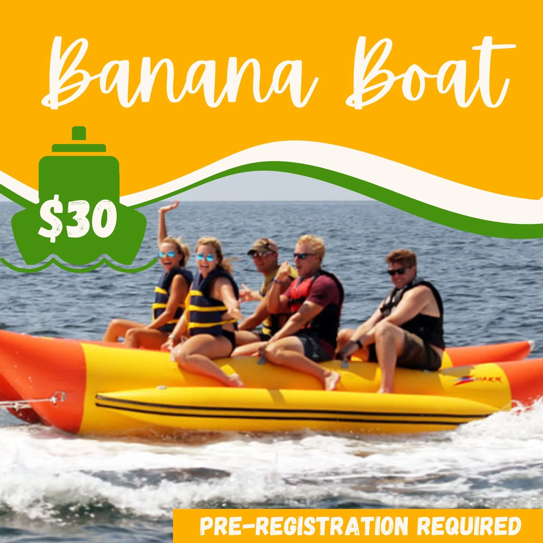 Banana Boat (5/29) $30pp