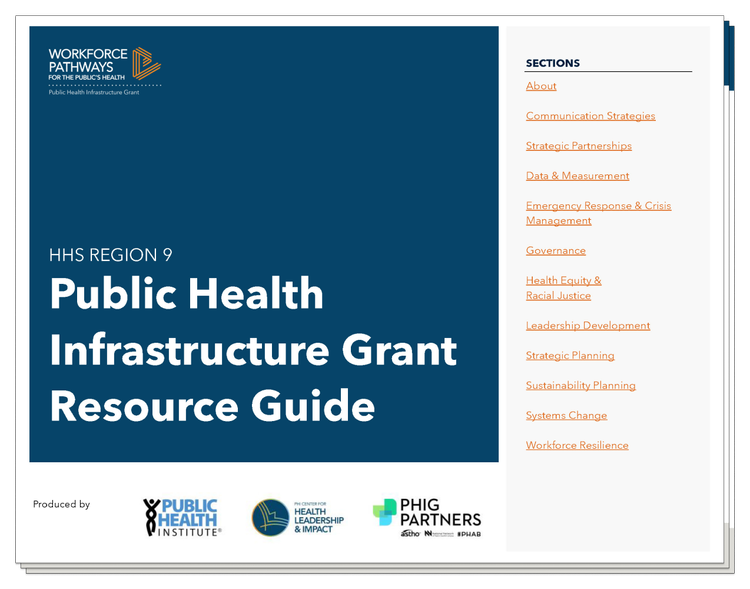 About Public Health Infrastructure Grant Phig Workforce Pathways