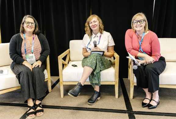  (Left to Right) - A.C. Rothenbuecher, MPH - Director, Workforce ( Association of State and Territorial Health Officials),  April M. Klein, MPH, Senior Public Health Analyst ( National Network of Public Health Institutes) , and Melissa Sever, MPH, MC