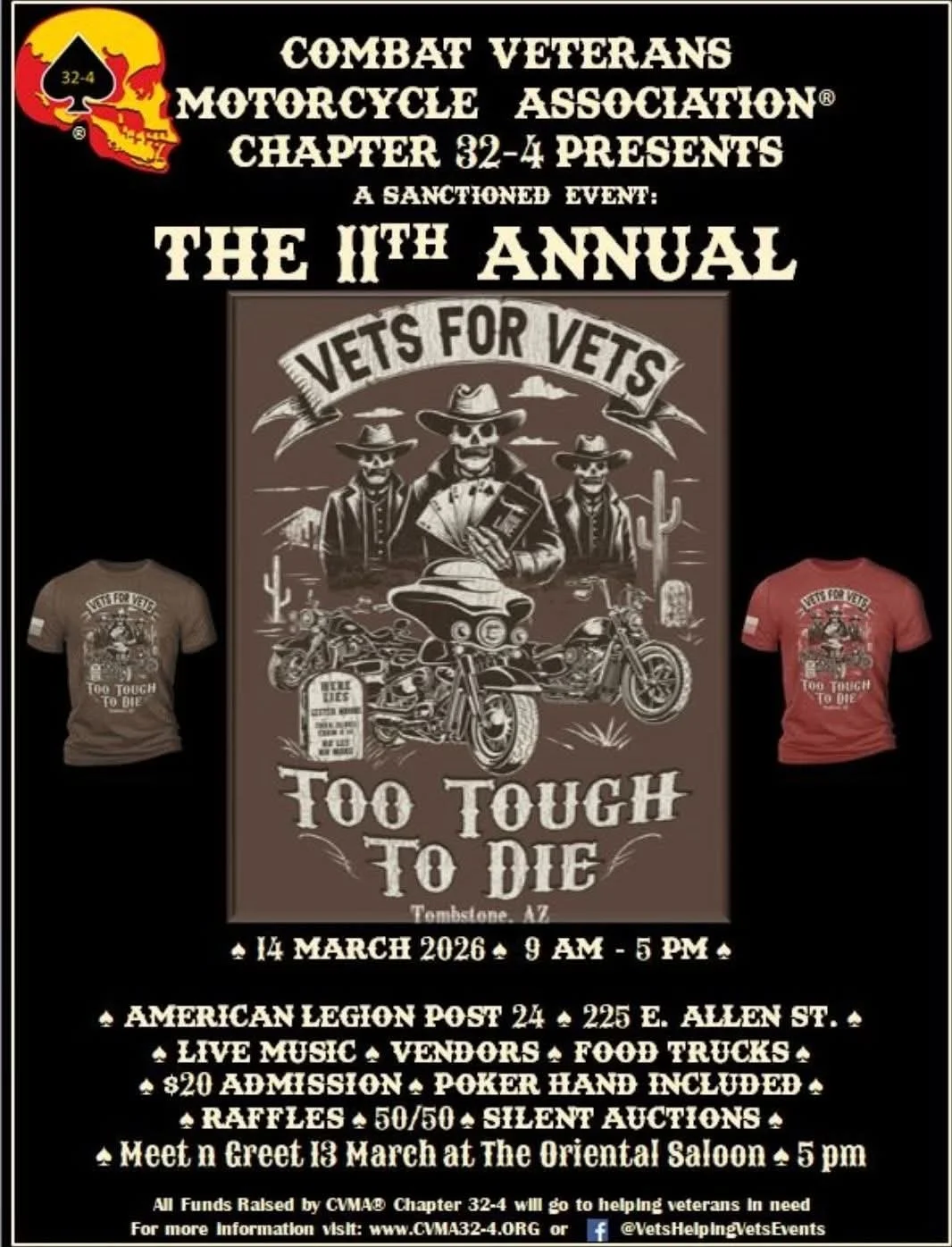 11th Annual Vets Helping Vets Fundraiser 