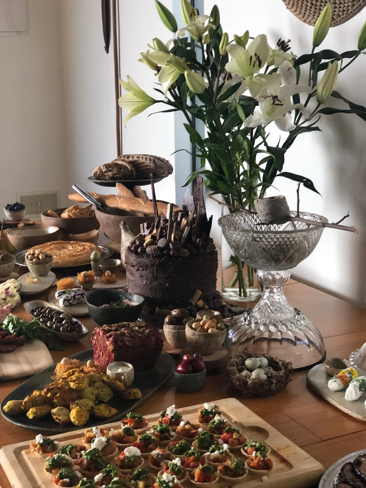 Morning tea full grazing table