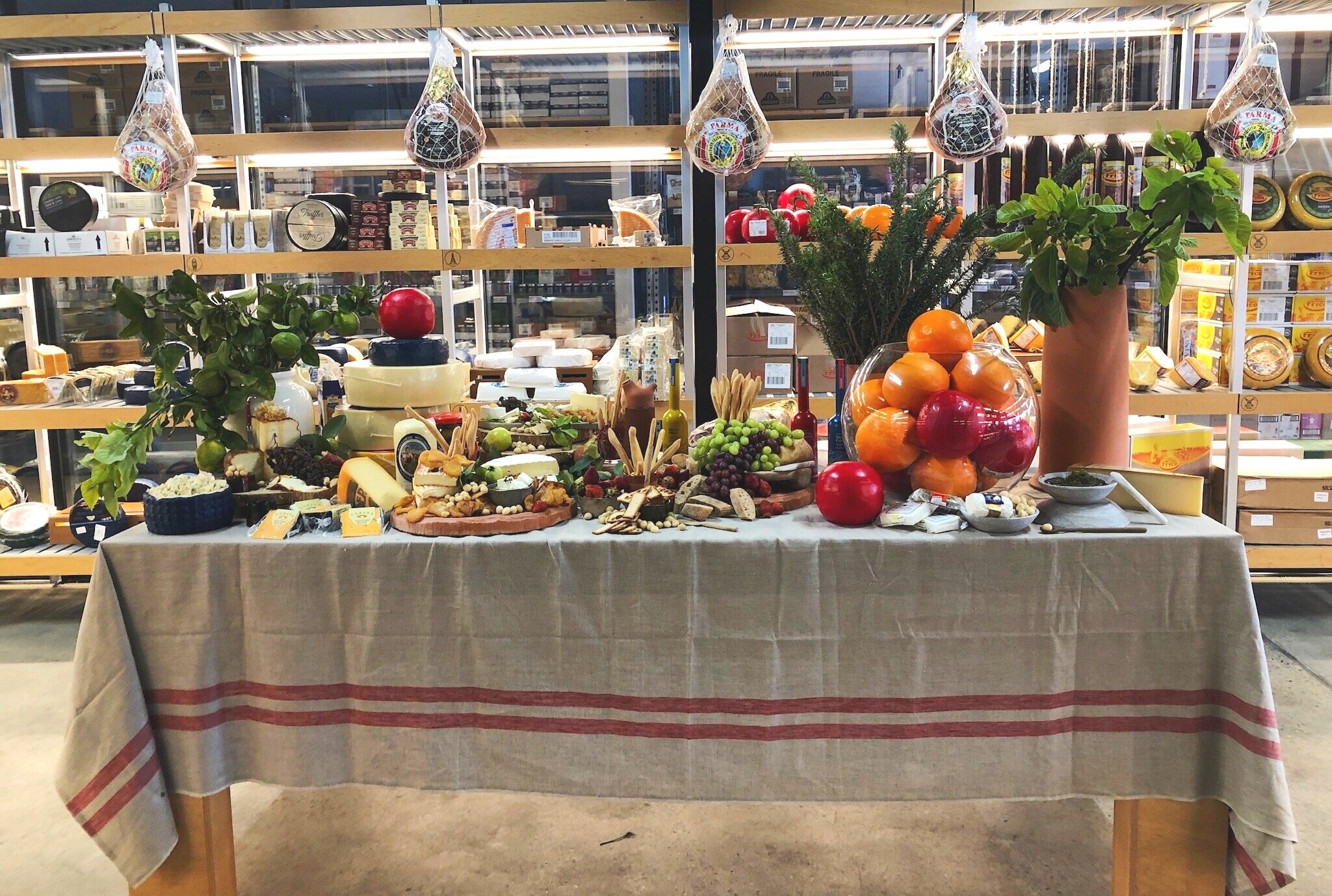European Foods event styled table 