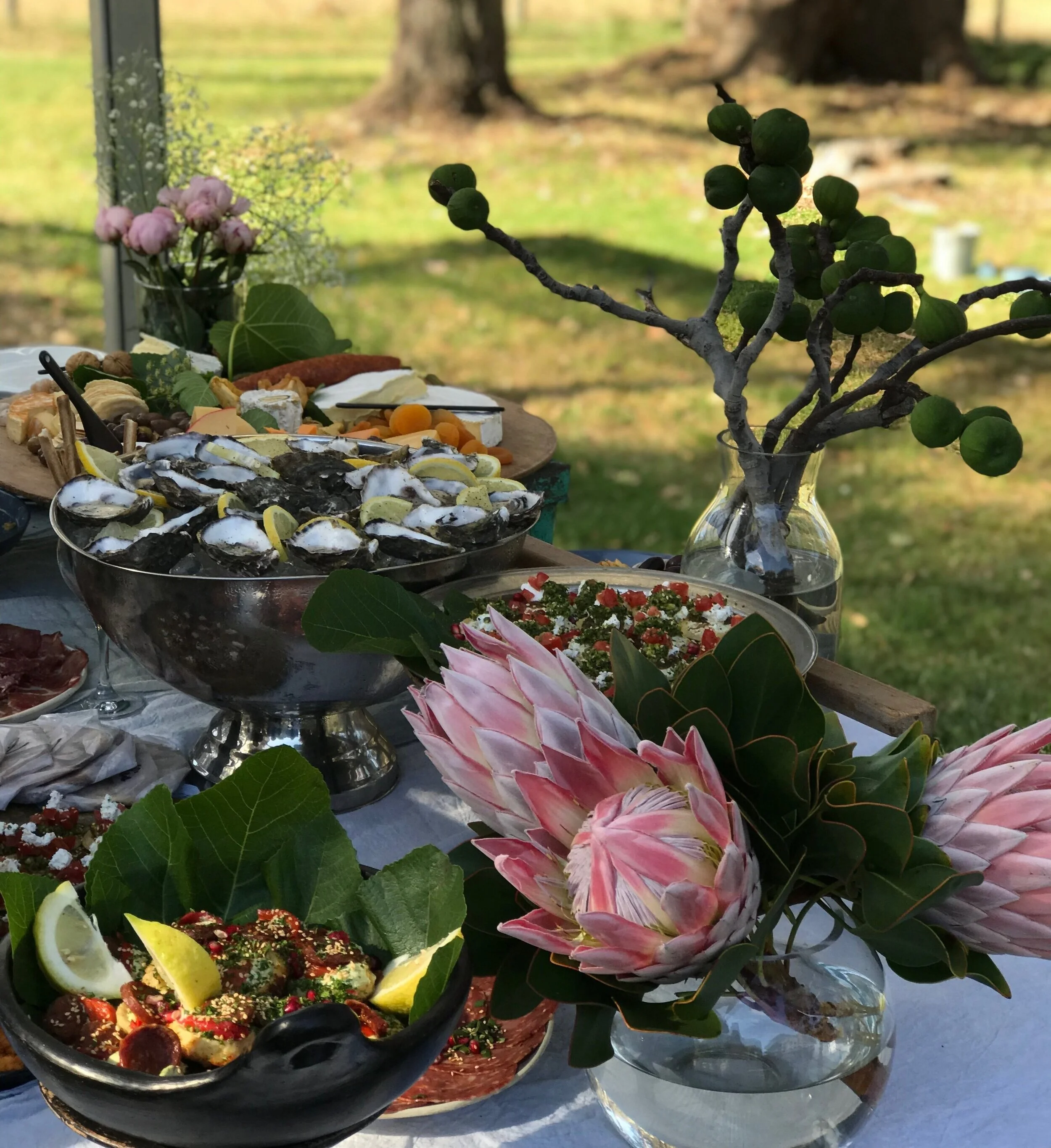 Wedding catering - tasting table in Margaret River 