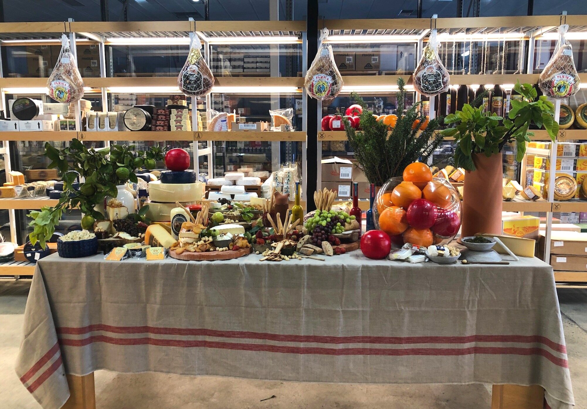  European Food cheese room styling event 