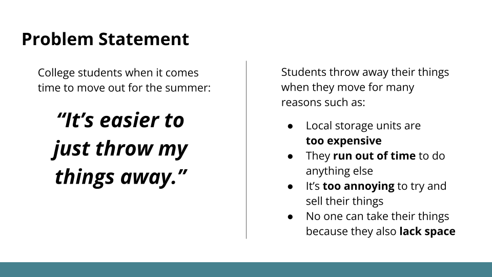 Concepts presented for classroom feedback.