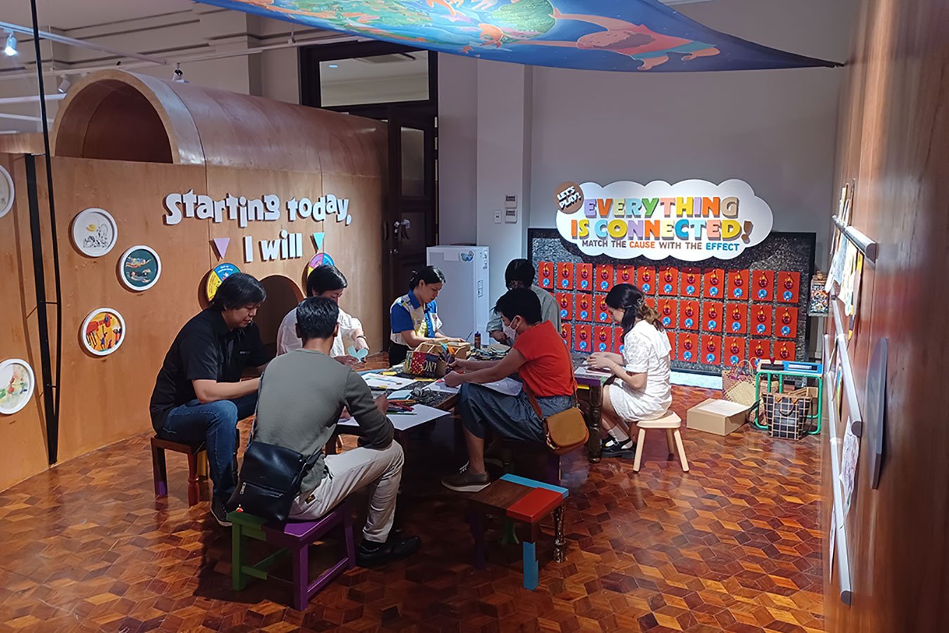 ONE OF the interactive sections of the exhibit. — BRONTË H. LACSAMANA
