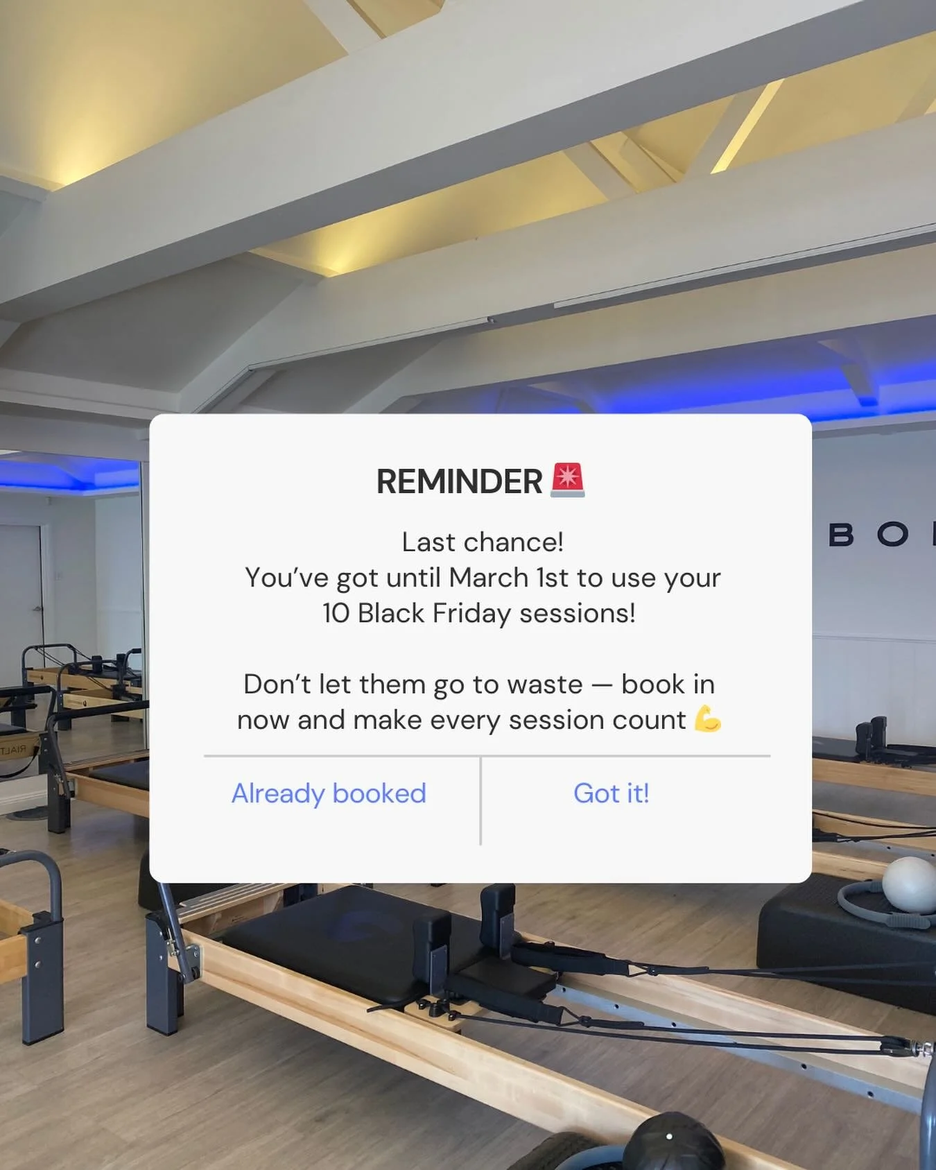 Have you used up all your classes in your 10-pack? Make the most of your Black Friday pack and book your leftover sessions via the link in our bio!

#pilates #reformer #yourbodystudios #balgowlahheights #physiotherapy