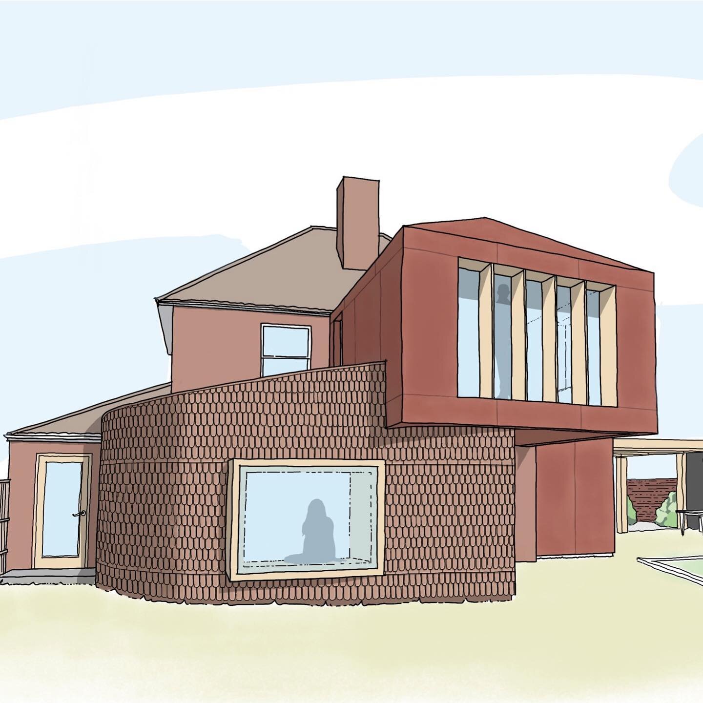 PLANNING: Extension in a Conversation Area in North Norfolk

We&rsquo;re hoping for a smooth journey with this beautifully crafted extension. The curved ground floor extension is to be clad in shaped terracotta tiles with a Corten first floor extensi