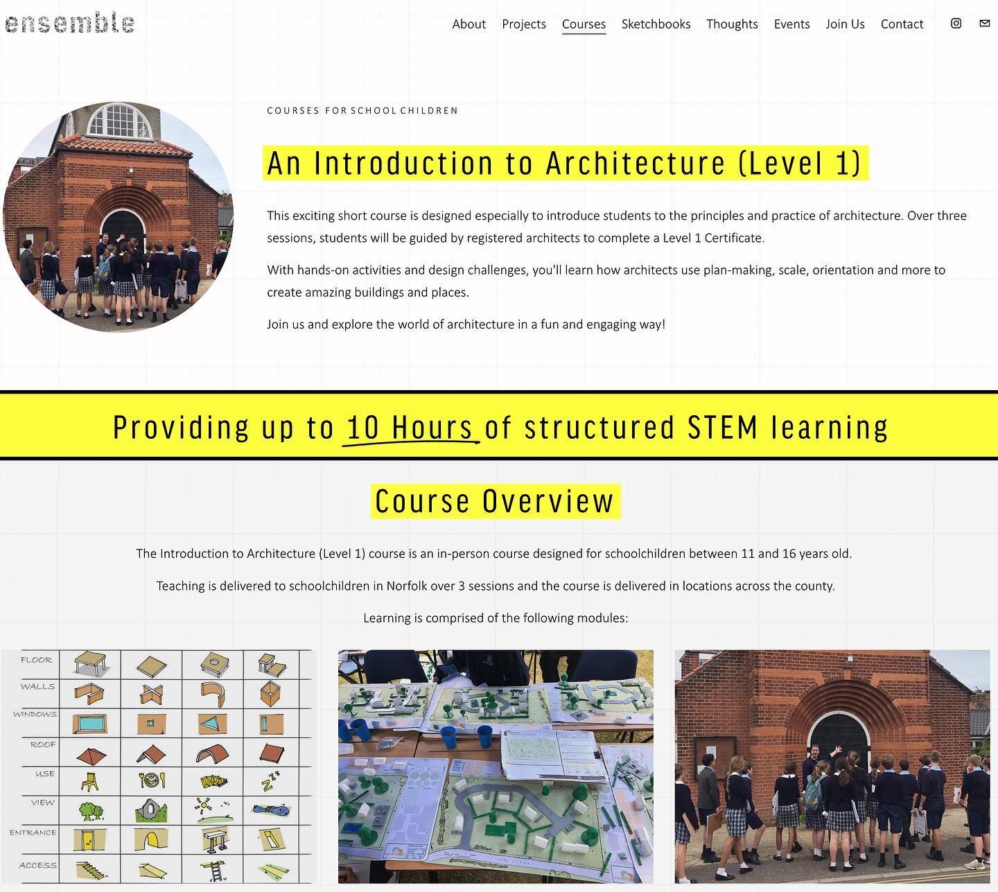 COURSES: An Introduction to Architecture (Level 1)

We are excited to share that we now offer a short course designed for children between 11 and 16. The aim of the course is to introduce the principles of architecture at a formative time in children