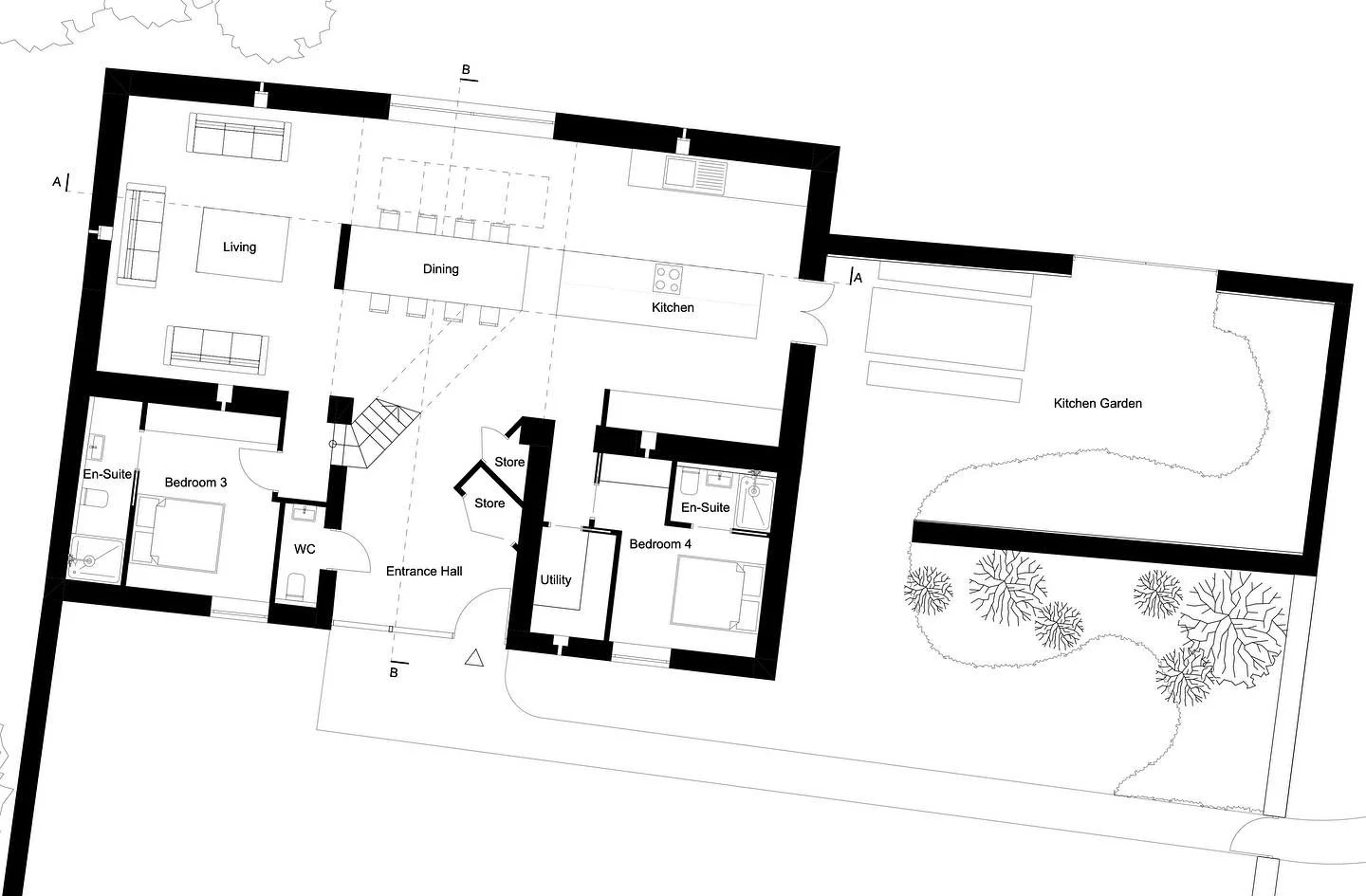 APPROVAL: Class Q home in West Norfolk 
We have received Prior Approval consent for the change of use from agricultural to residential. Working within the parameters of the traditional carr stone walls, we have created a dynamic and exciting interio