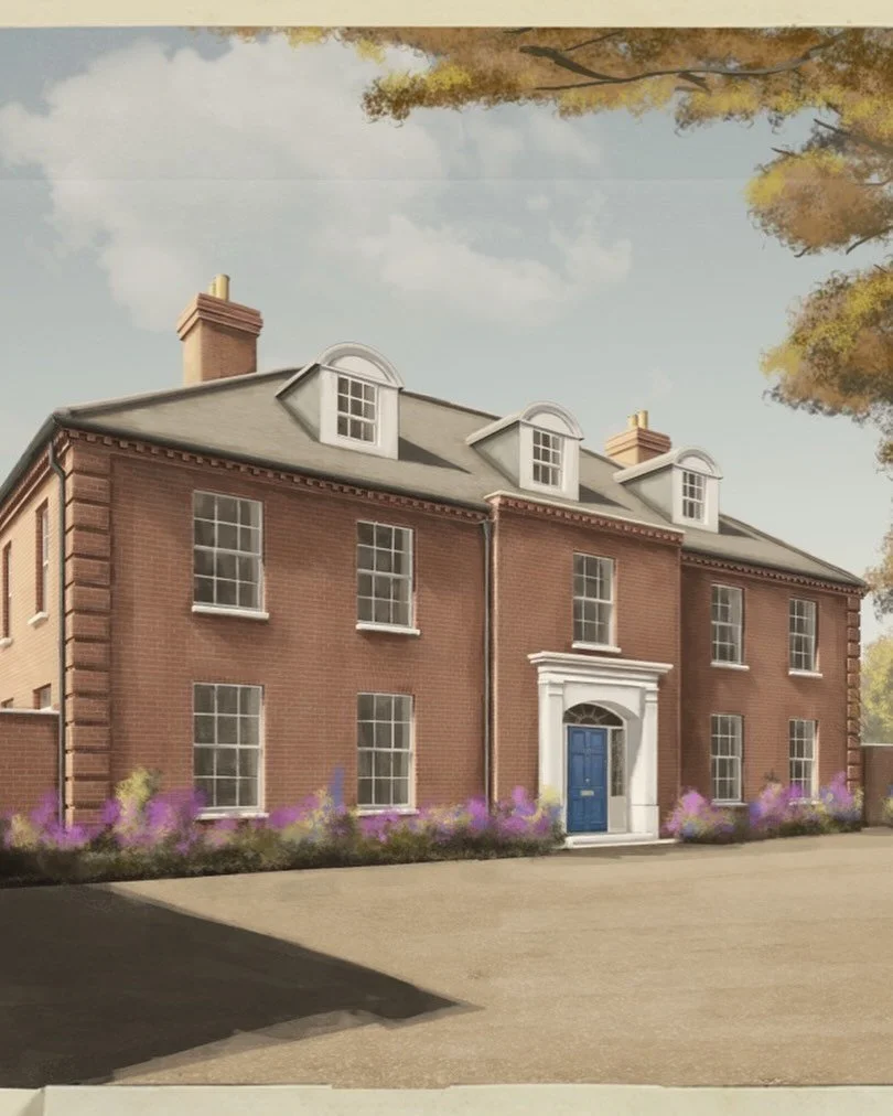 PROJECT : Garden House

During the design process for this new build Neo-Georgian home in North Norfolk, we really leant into the style of the era with the representation of the visuals. Our inspiration drew from the painterly softness of Humphry Rep