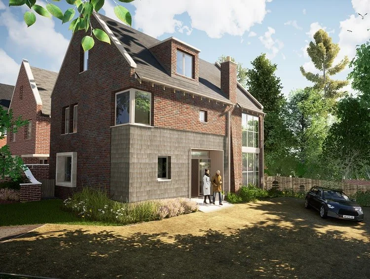 3D image of a new-build house