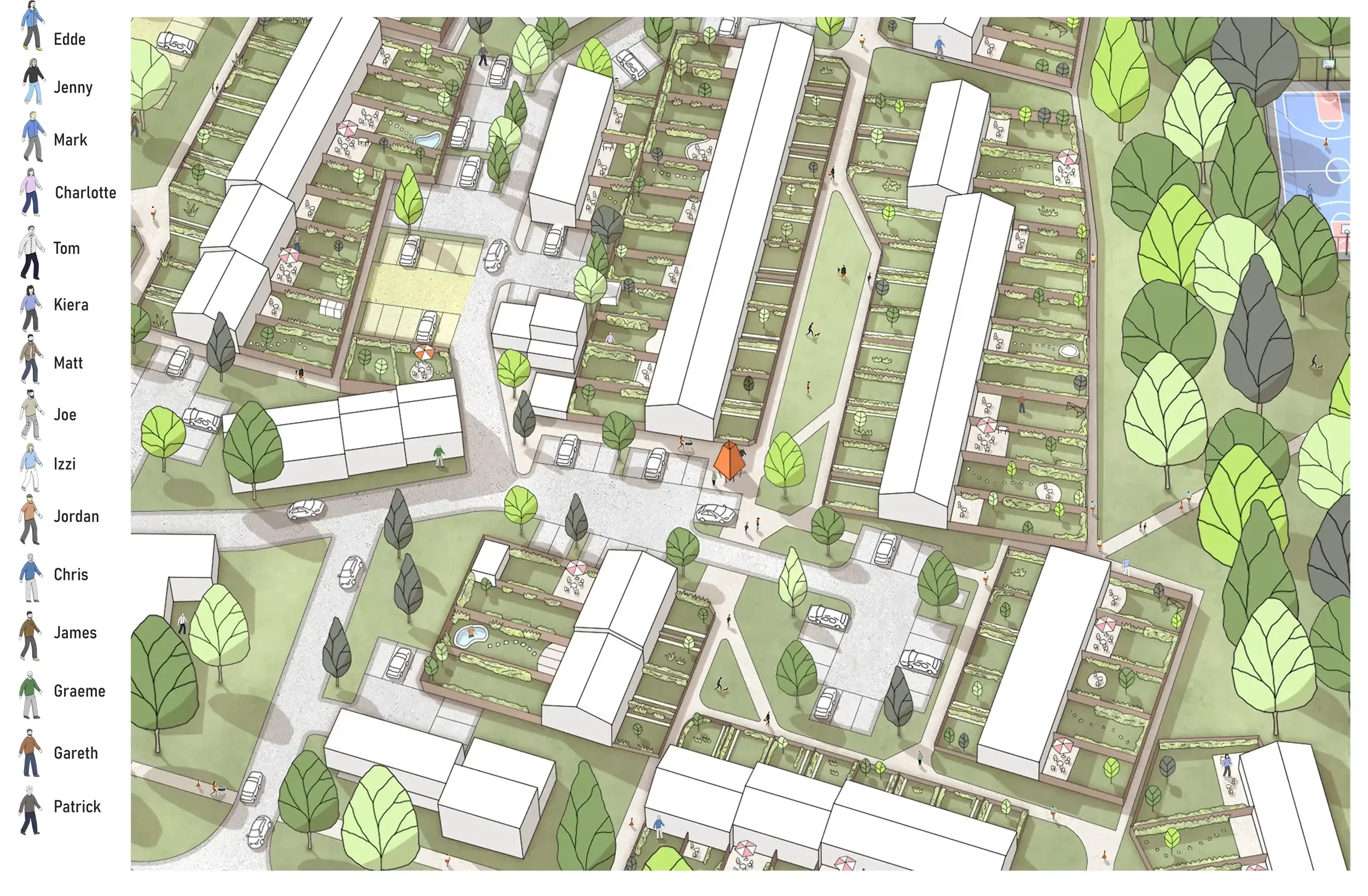 Illustration of the Where's Ensemble game.