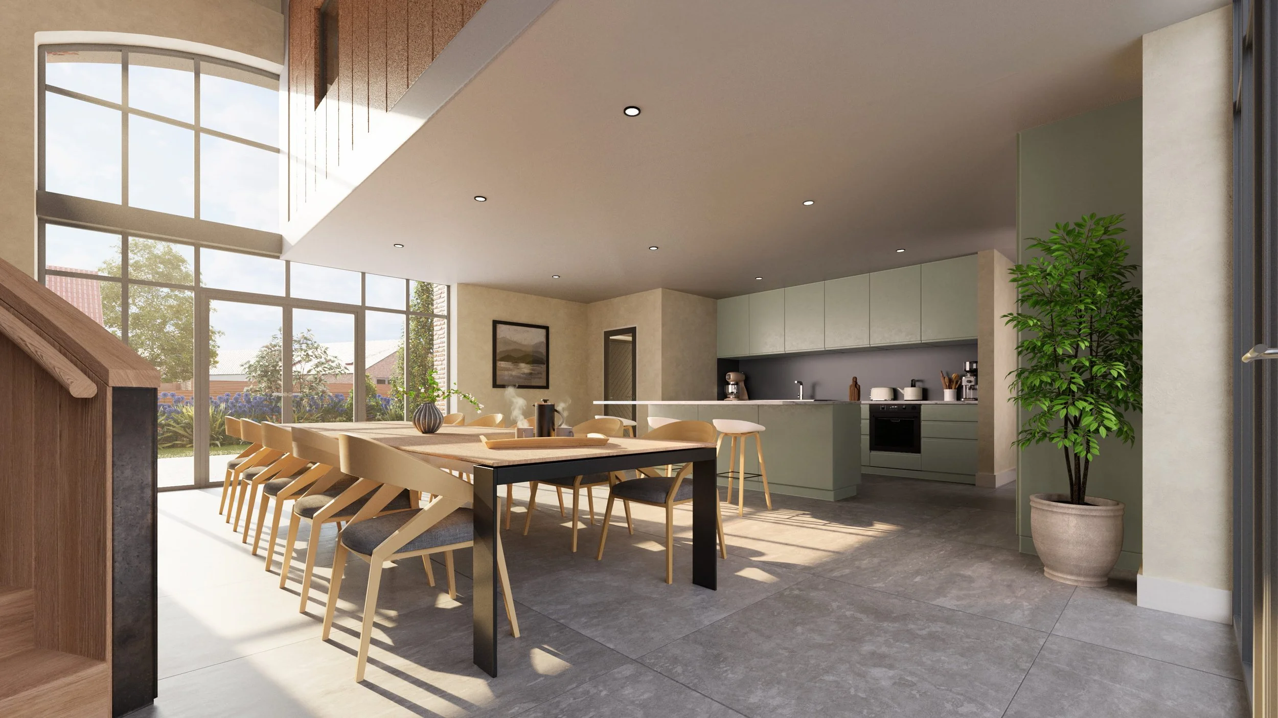 Plot 1 View 2 Alt Green Kitchen.jpg