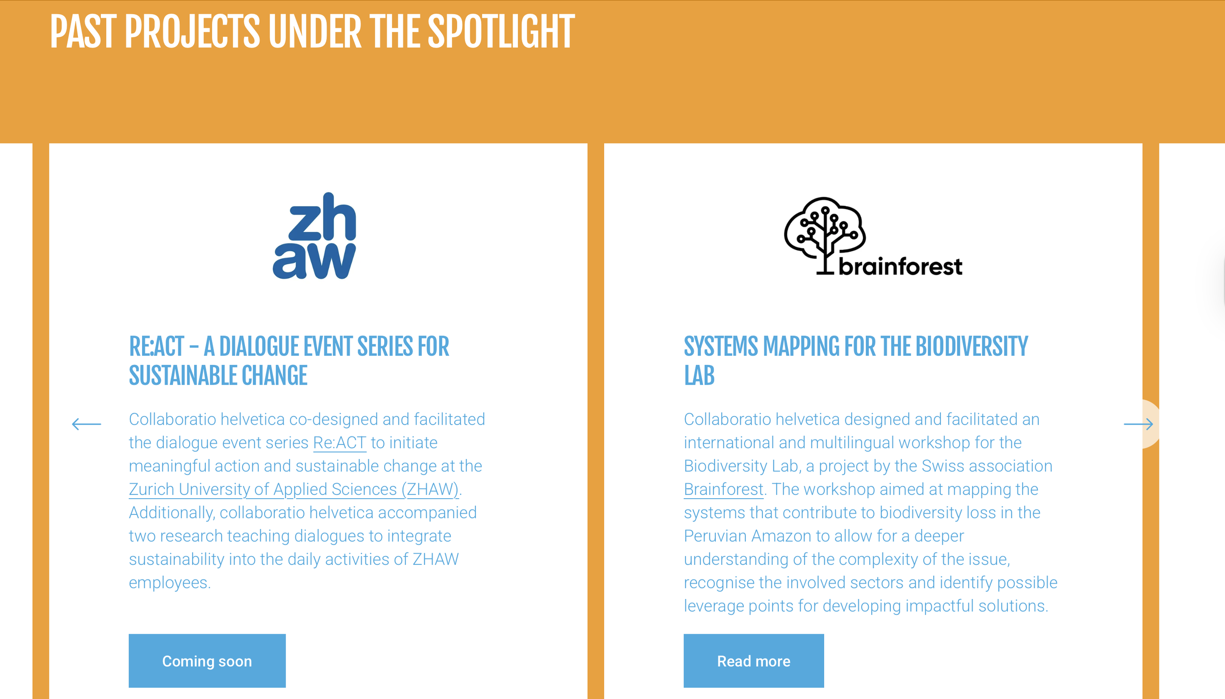 Example page collaboratio helvetica