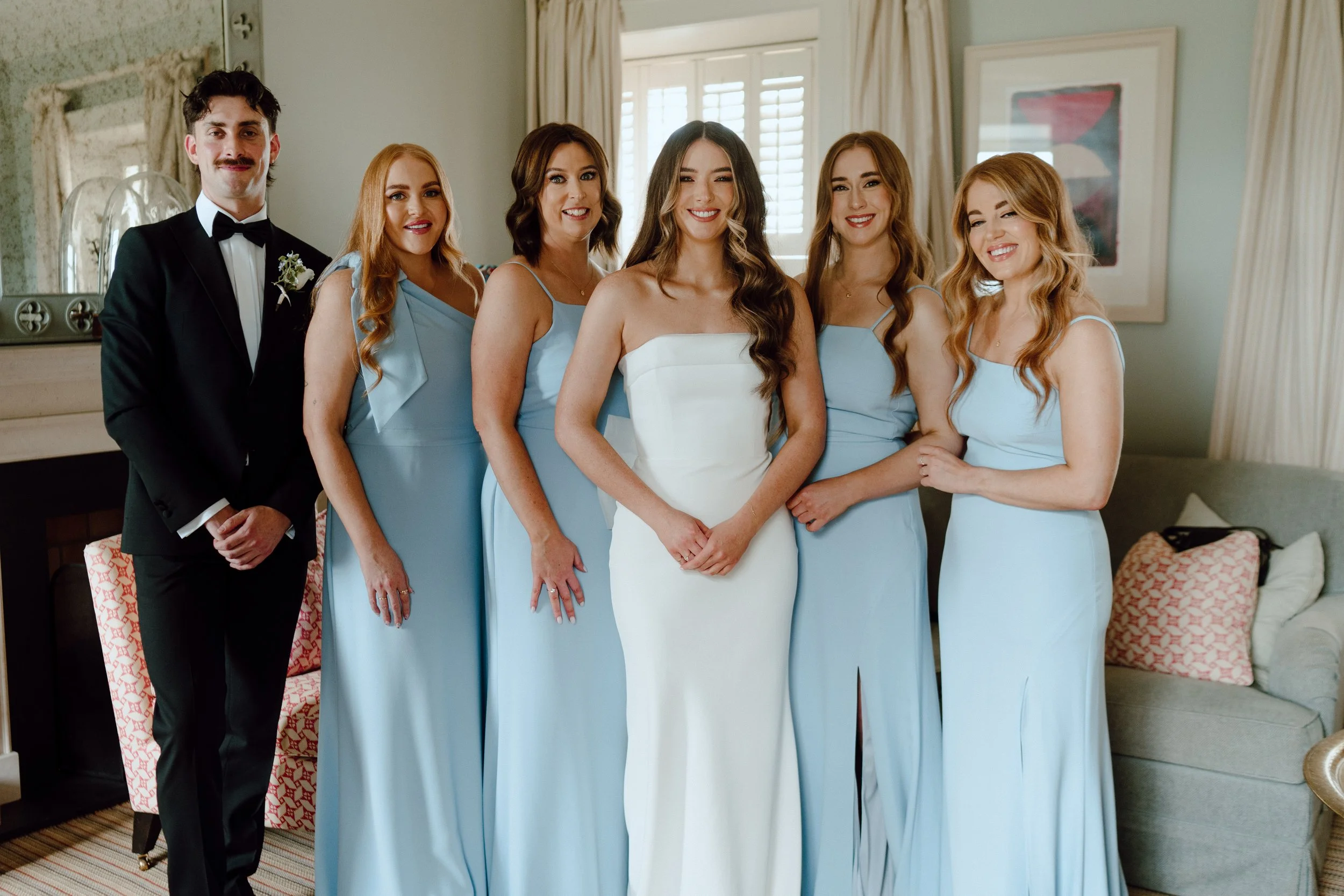 Bride Eimear and her bridesmaid at Virgin Park Lodge