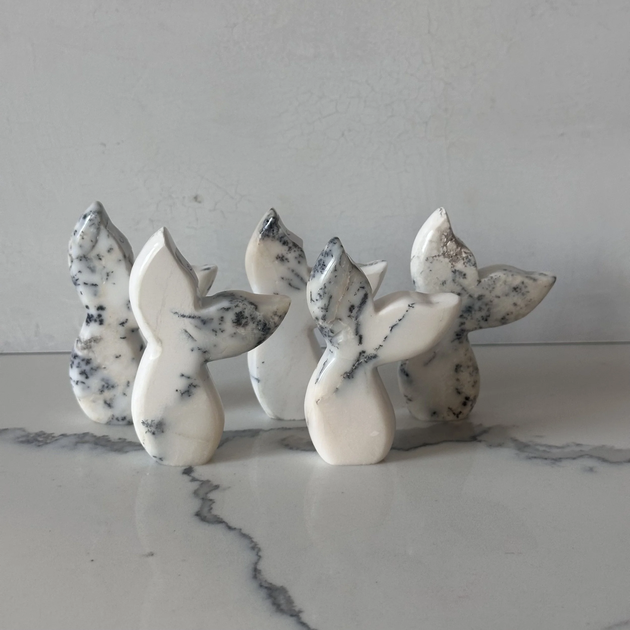 Dendritic Opal Standing Mermaid Tail