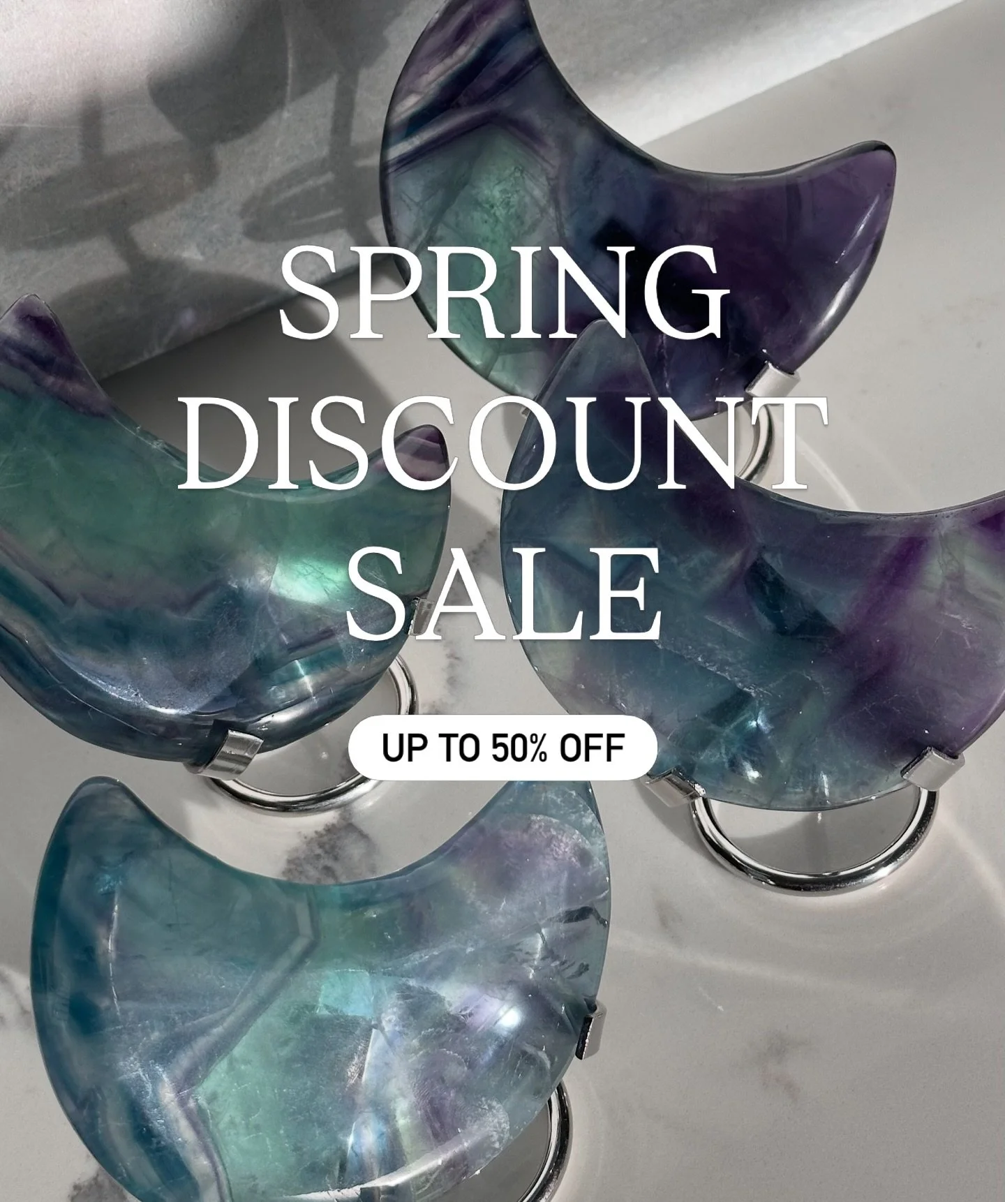 Discount Sale Announcement! 📣 It&rsquo;s that time of year to make room for new goodies! Tune in on Monday, 5/11 for our Spring Discount Story Sale where we&rsquo;ll have gorgeous pieces for up to 50% off. 🙌🏽