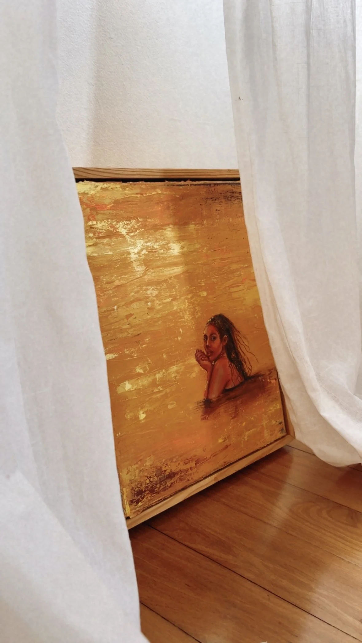 "She knows" original canvas painting