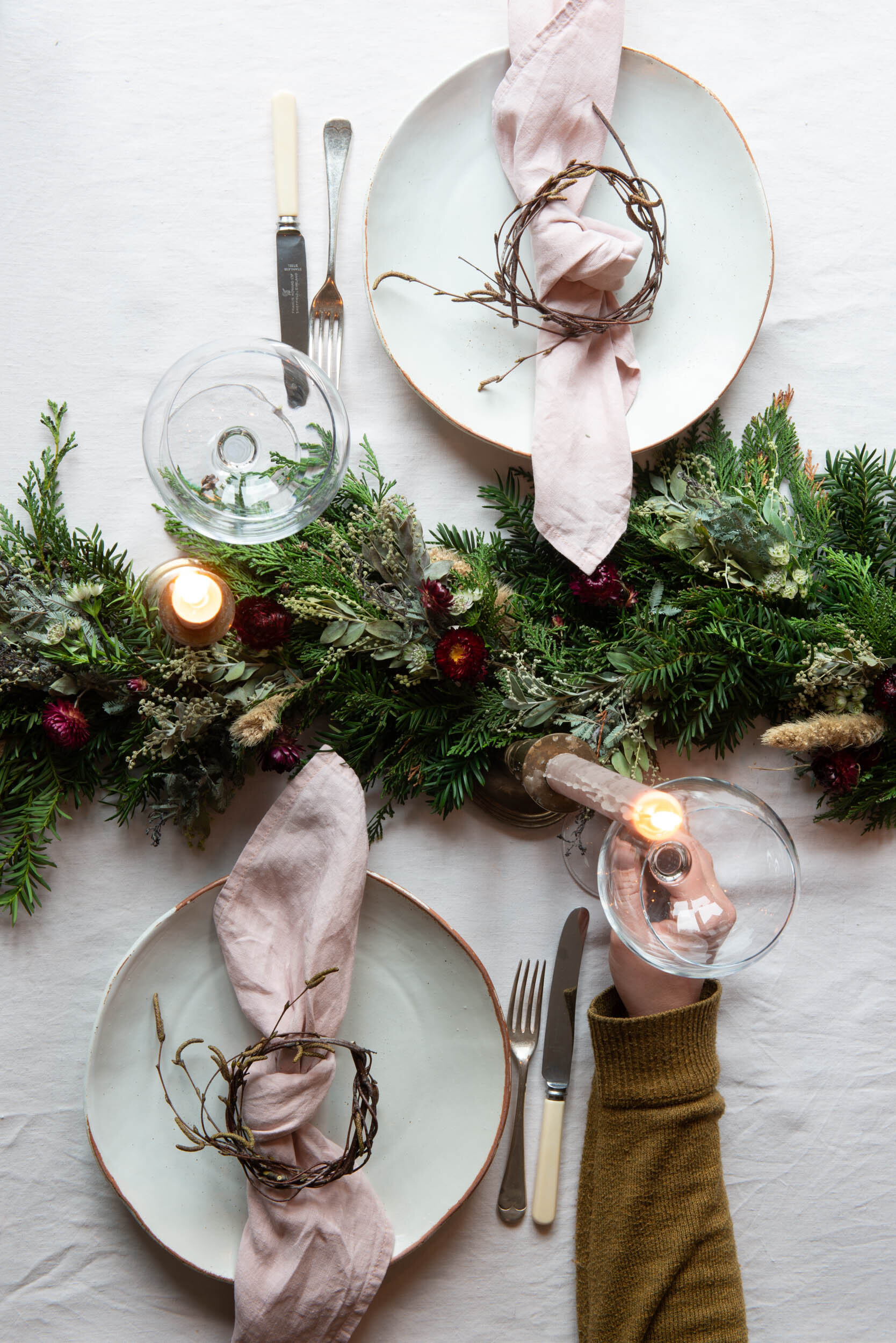 A festive table with berry Brothers &amp; Rudd