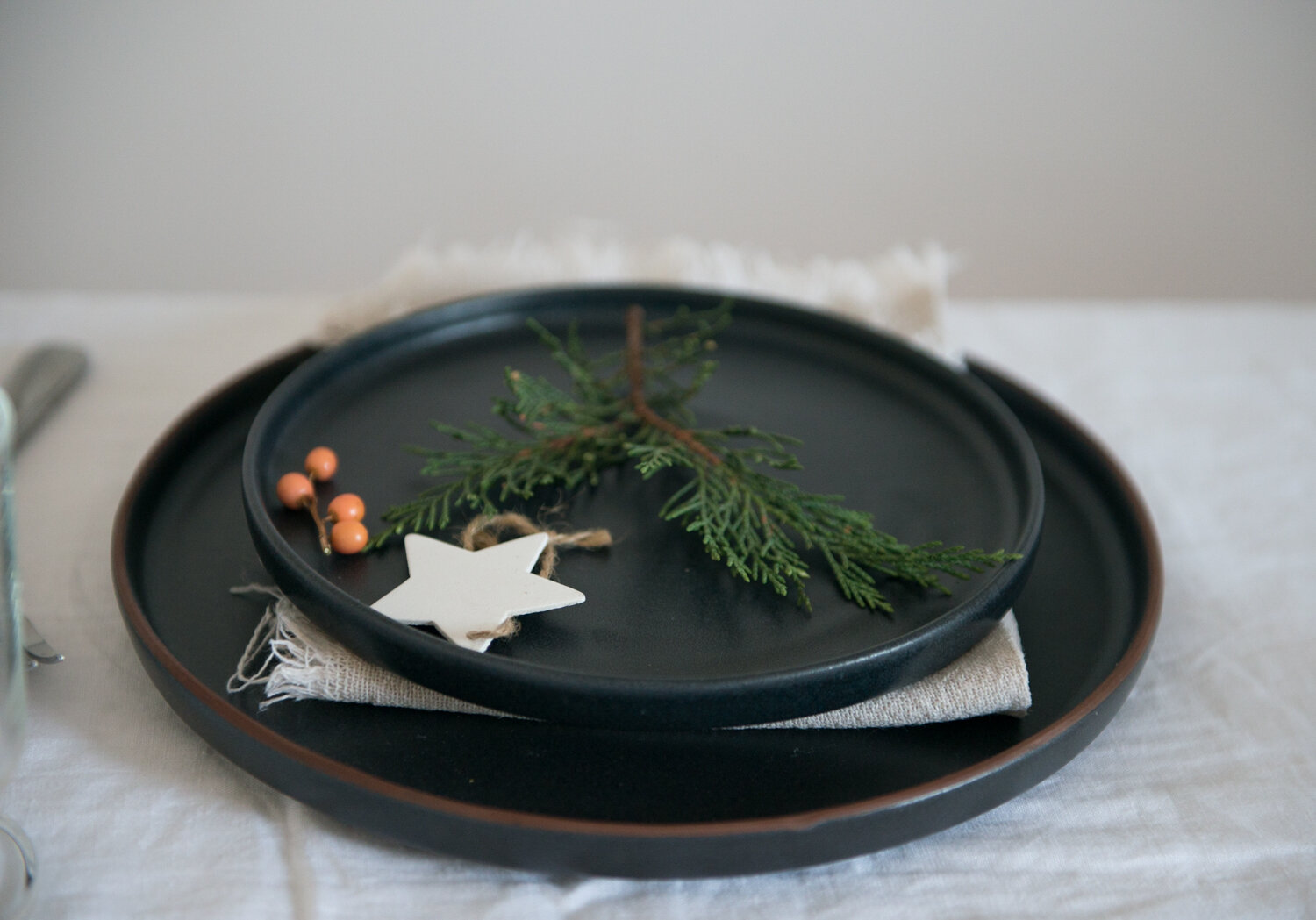 A Christmas Place setting